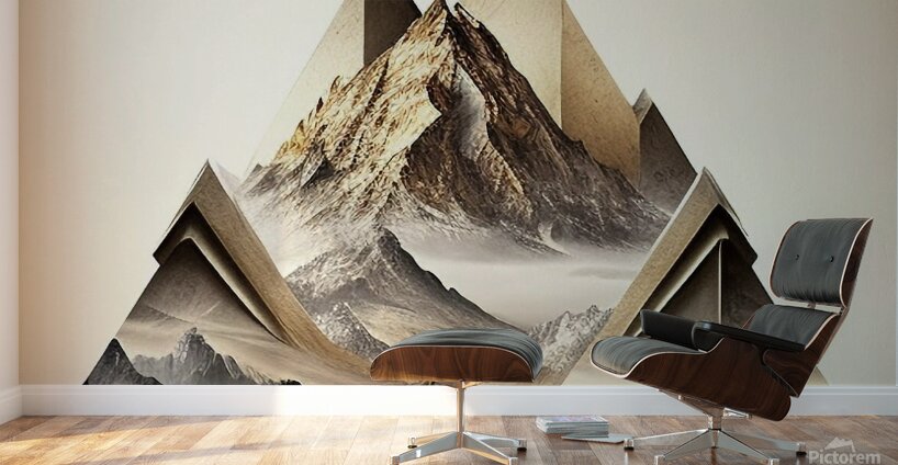 Triangular Peaks Wall Murals