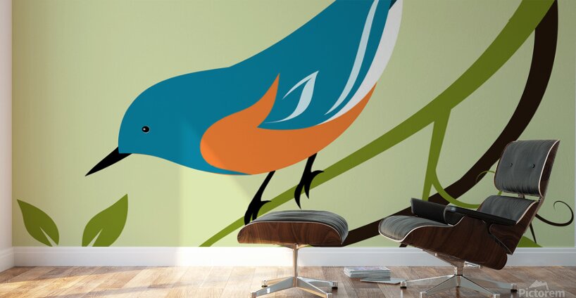 Eastern Bluebird Wall Murals