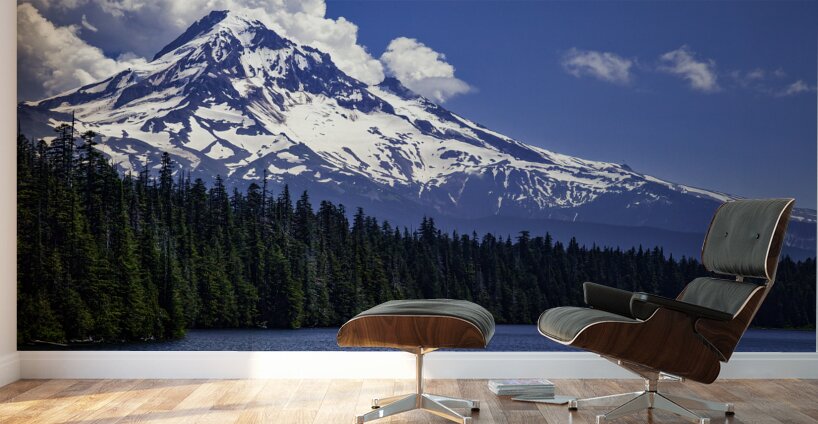 Mountain and Lake Mt. Hood Wall Murals