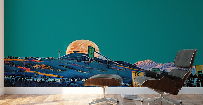 Hunter Moon at Calgary Olympic Ski Jump Wall Murals