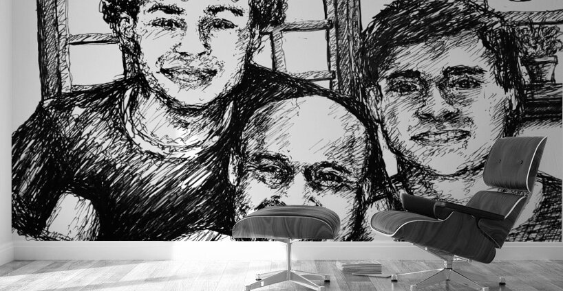 Sketch Portrait | Marc Melis Wall Murals