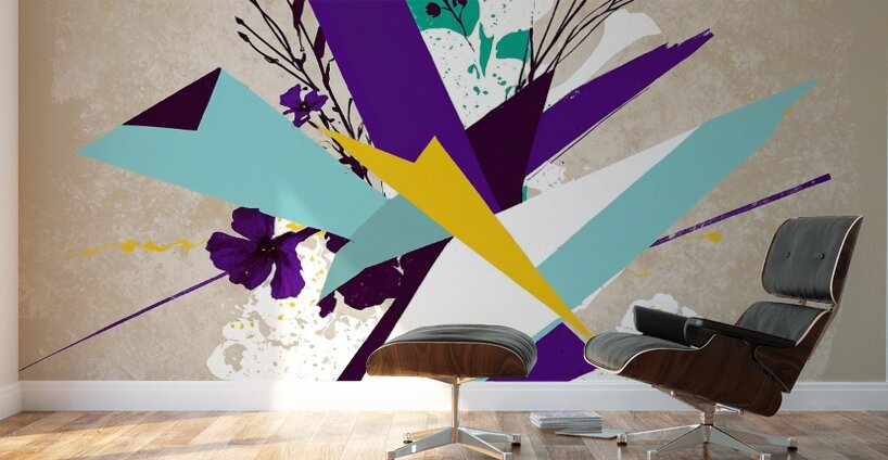 abstract wall art Wall Murals