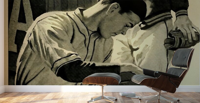 1951 Baseball Warmup Wall Murals