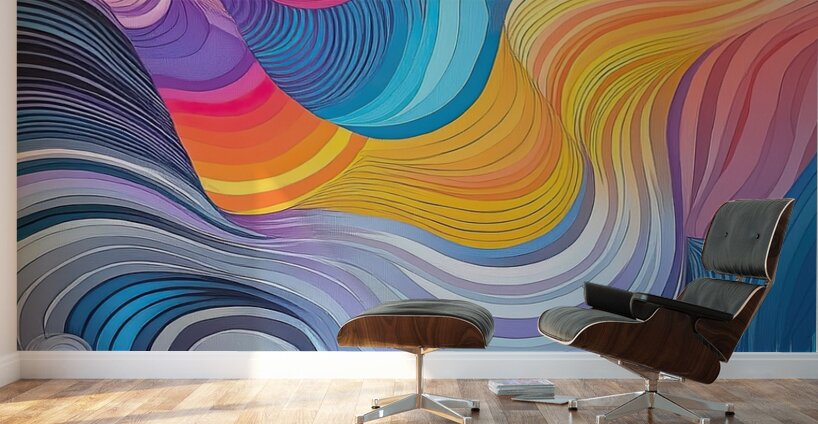 Chromatic Rhapsody Flow H9P4N 58 Wall Murals