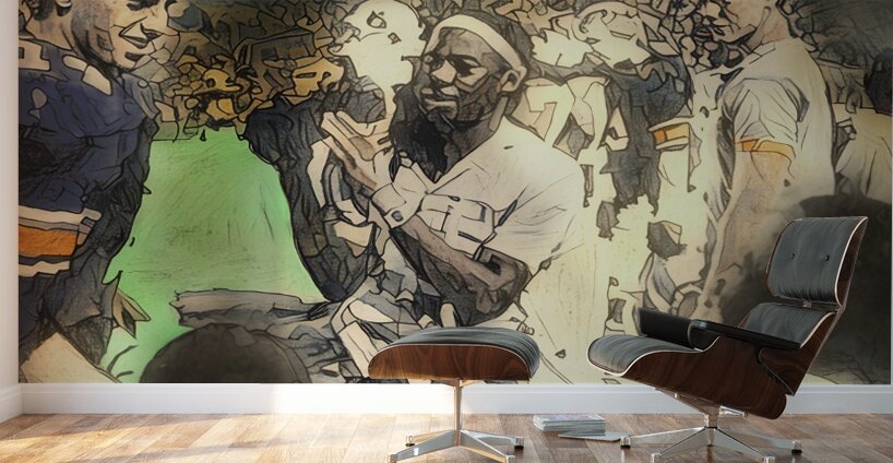 1984 Auburn Night Game Football Art Wall Murals