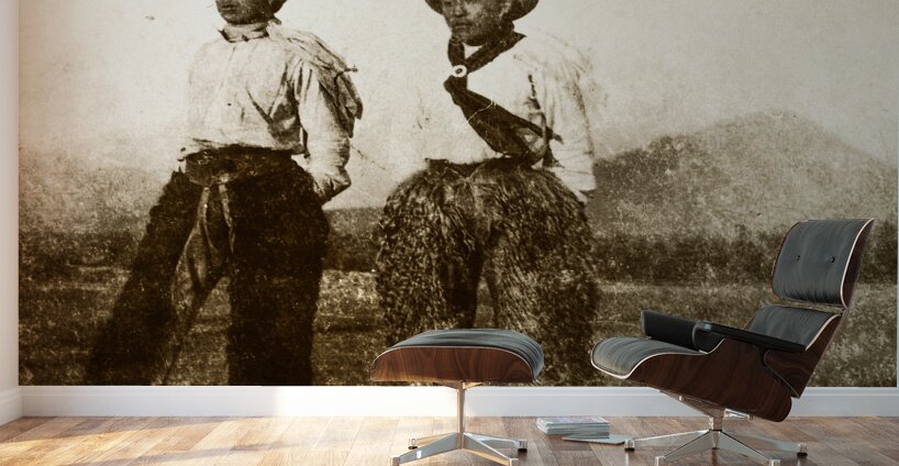 Vintage Ktunaxa Cowbows Wall Murals