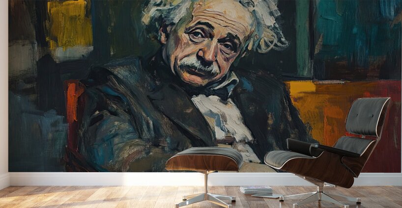Contemplation Einstein N92H3J 52 Wall Murals