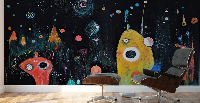 Cosmic Garden Night HZ92N3 55 Wall Murals