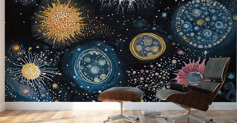 Cosmic Microcosm Dance 78HNP2 62 Wall Murals