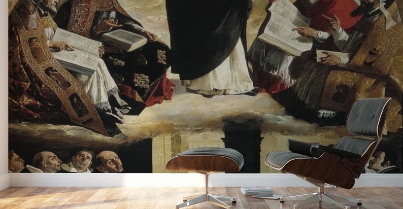 St Thomas Aquinas Francisco De Zurbaran Canvas