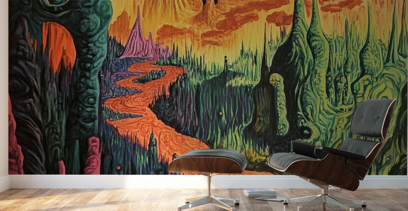 Cosmic River Flows H7P3N 60 Wall Murals