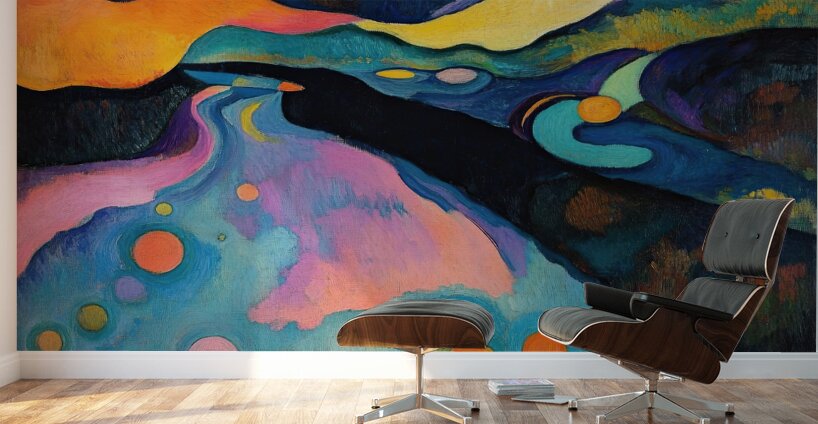 Cosmic River Flow H9P4Z2 55 Wall Murals