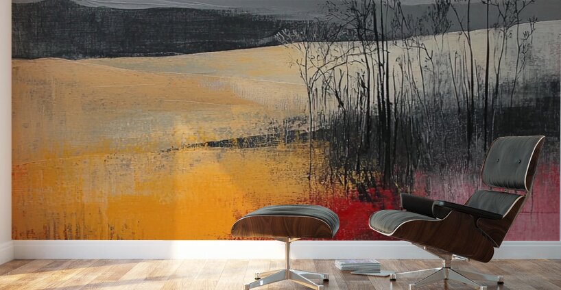 Crimson Horizon Echoes Y29N7 57 Wall Murals