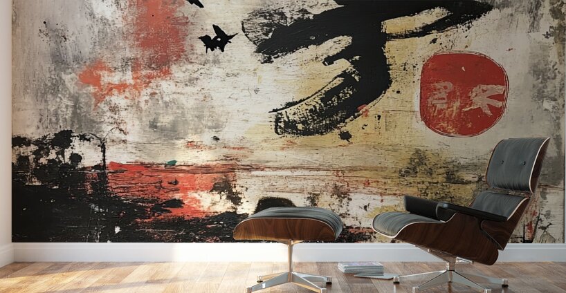 Crimson Horizon Flight 2H9P3Z 60 Wall Murals