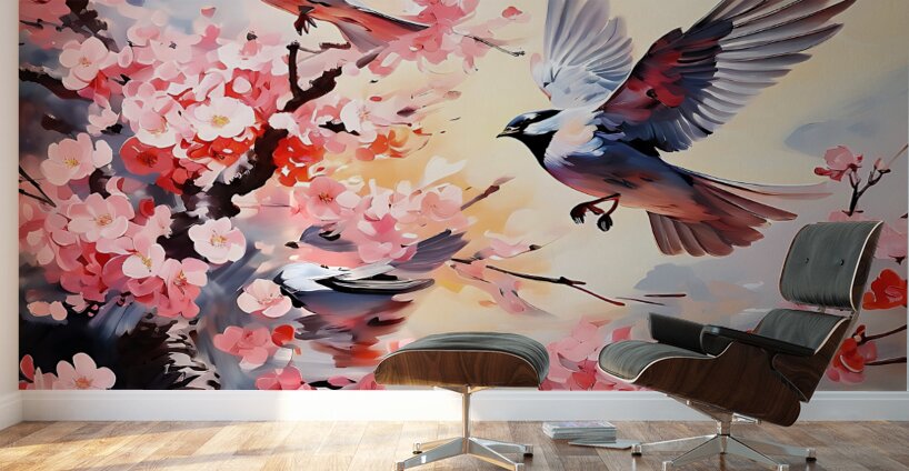 Avian Bloom 6 Wall Murals