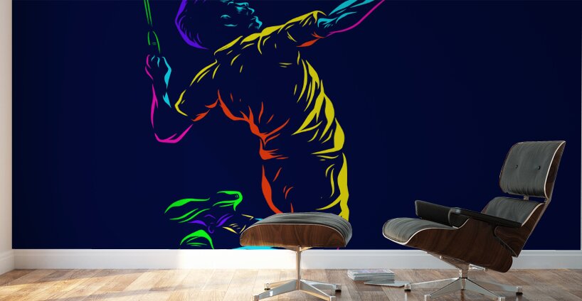 Badminton smash shot Wall Murals