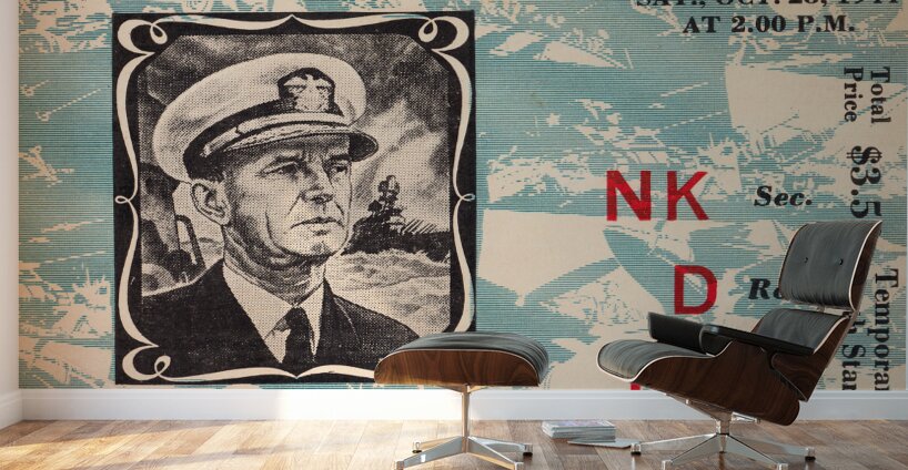 1944 Navy Midshipmen at Penn Quakers Wall Murals