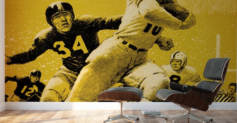 1953 Pittsburgh Steelers Football Art Remix Wall Murals