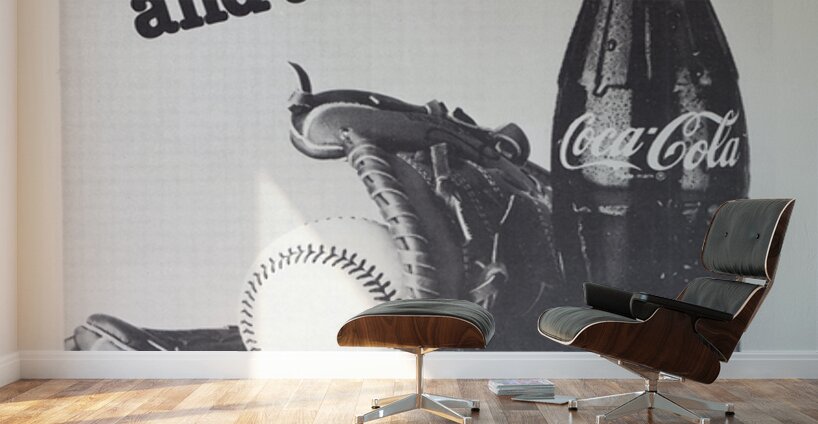 1980s Coke and Smile Ad Wall Murals