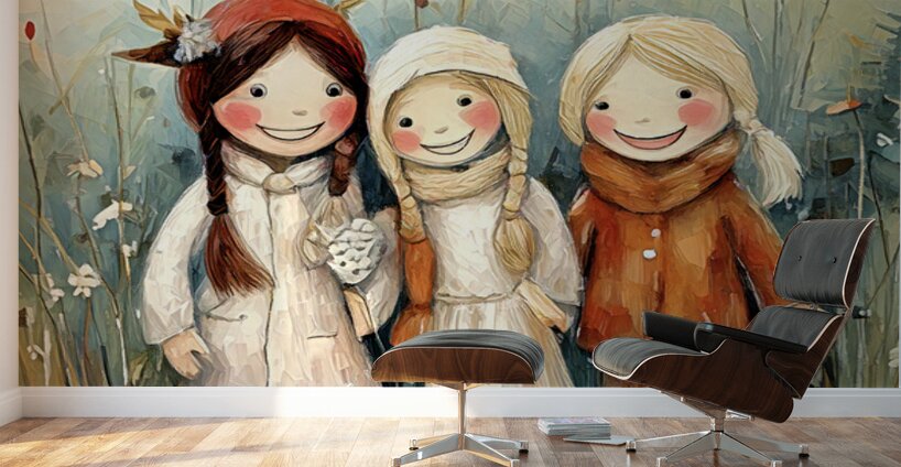 Little Friends Wall Murals