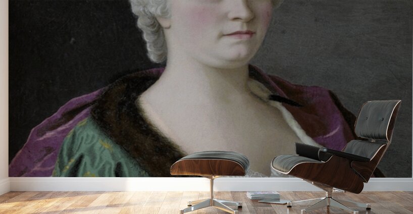 Maria Theresa. Archduchess of Austria. Queen of Hungary and Bohemia. And Holy Roman Empress [1747] by Jean–Etienne Liotard [1702–1789] Wall Murals