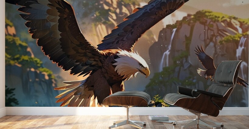 Wings of Majesty V1 Wall Murals