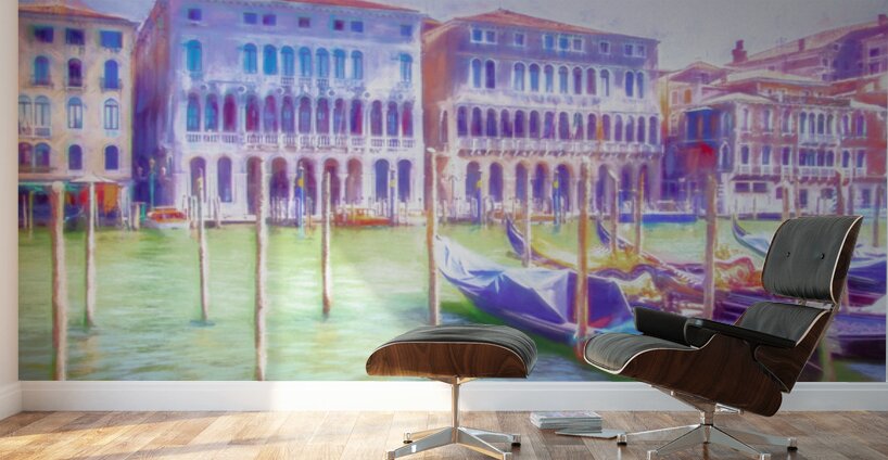 Venice Grand Canal Gondolas Wall Murals