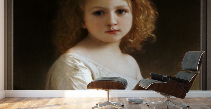 The Story Book by William-Adolphe Bouguereau Wall Murals