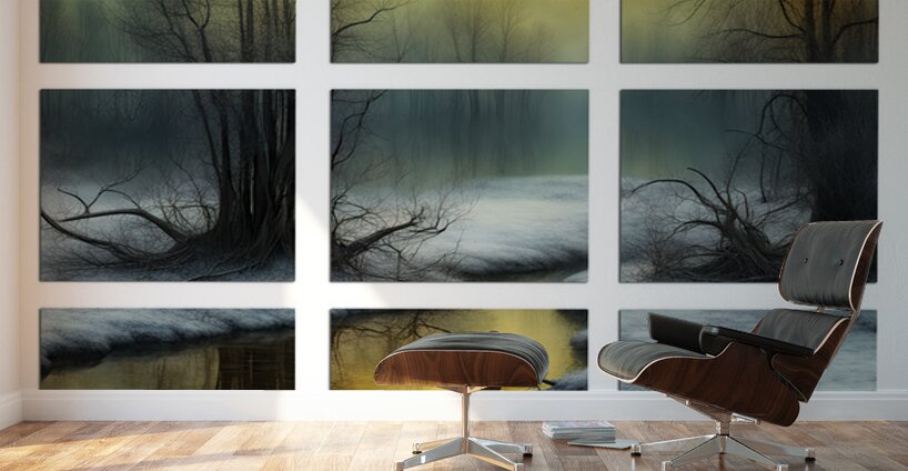 BITTER COLD CROSSING Wall Murals