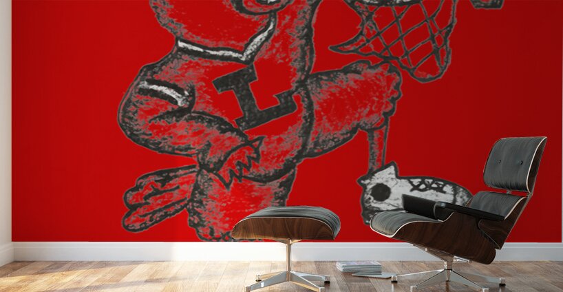 1981 Louisville Cardinals Basketball Art Wall Murals