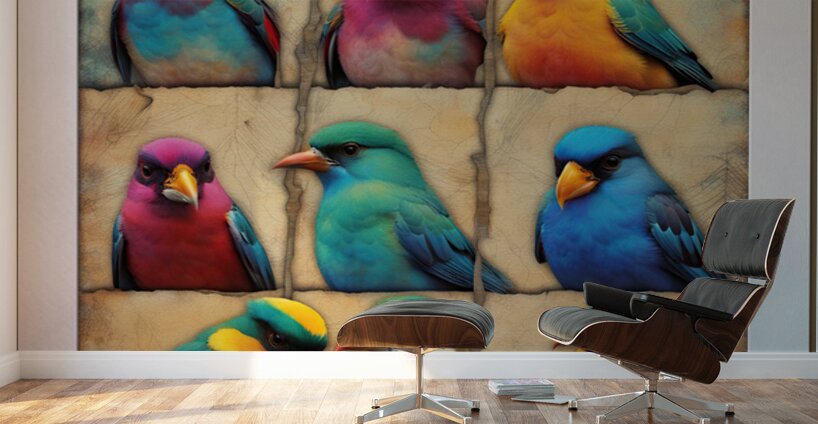 THE  LINE UP Wall Murals