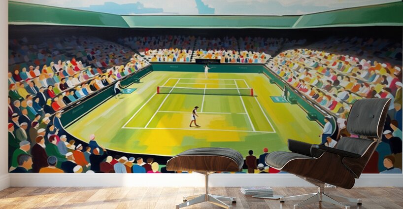 In Between Points Wall Murals