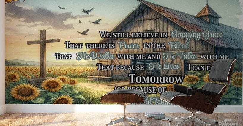 Christian Canvas Print I Still Believe in Amazing Grace Scripture Wall Decor Gift Wall Murals