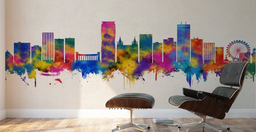 Guayaquil Ecuador Skyline Beige Wall Murals