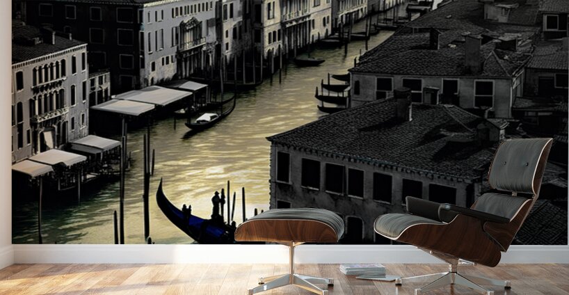 VENICE SUNRISE......SELECTIVE COLORING Wall Murals