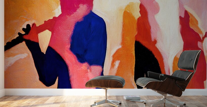 1973 Musicians Abstract Art Wall Murals