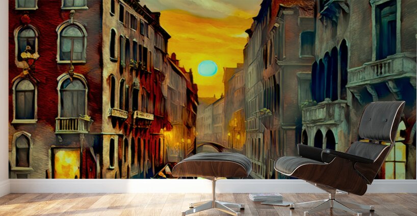 DREAMING OF VENICE......VELVET ABSTRACT Wall Murals