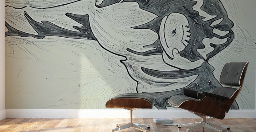 Early 1900s Football Sketch Wall Murals