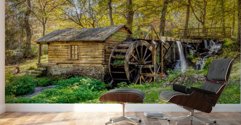 Rustic Charm Of Reeds Spring Mill Wall Murals