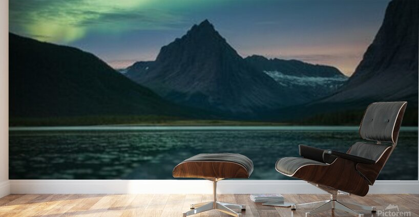 a photograph of a serene mountain landsc 17Z88yDa Wall Murals