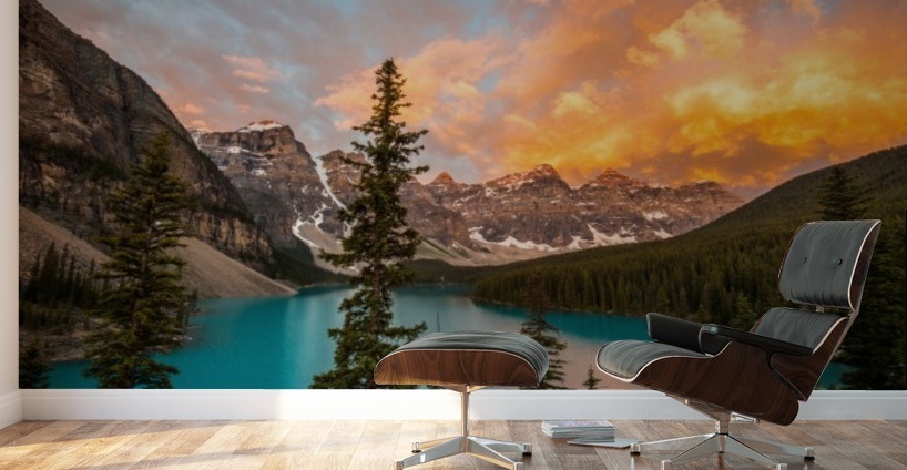 Moraine on Fire Wall Murals