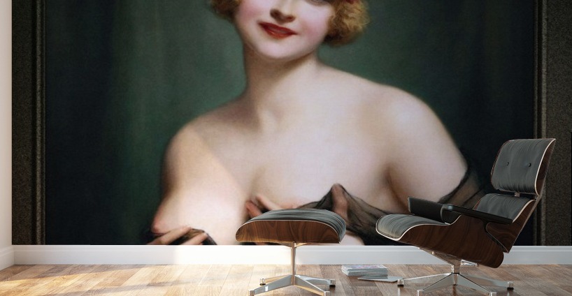 Young Woman In A Negligee by Francois Martin-Kavel Wall Murals