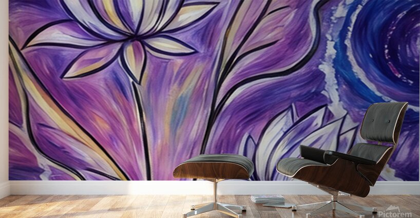 ArtXcl 026 abstract  flowers Wall Murals