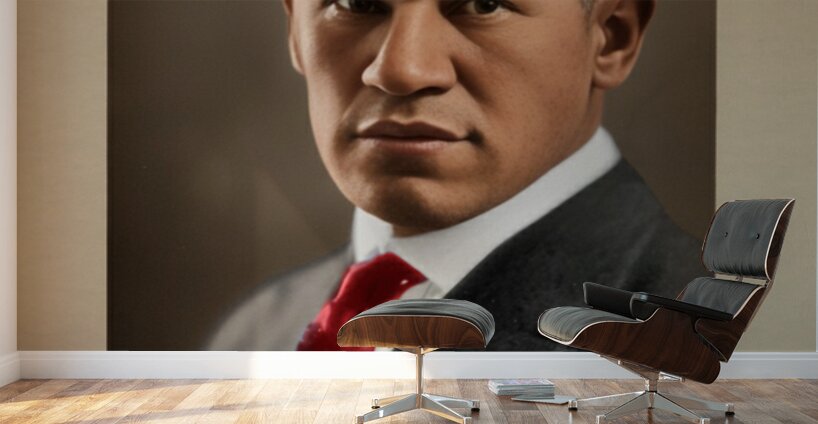 Early 1900s Jim Thorpe Photo and Signature Art Wall Murals