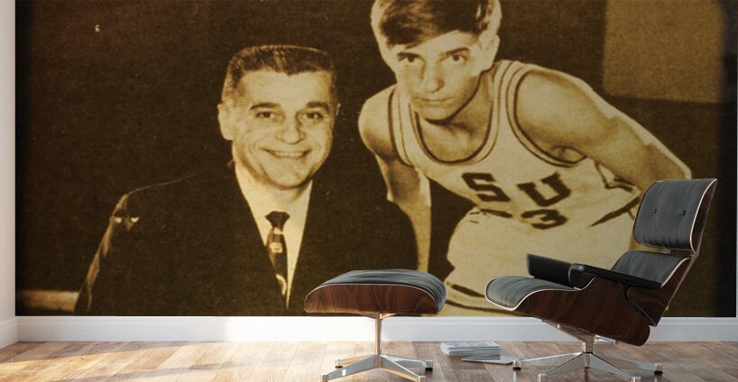 Pistol Pete and Coach Press Maravich Wall Murals