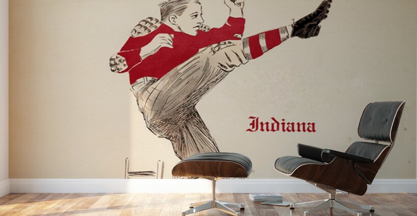 Early 1900s Indiana Hoosiers Football Art Wall Murals
