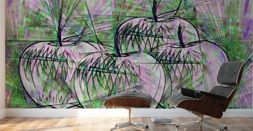 ArtXcl 301 apples pencil sketch Wall Murals