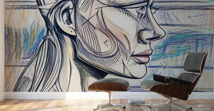 ArtXcl 320 woman portrait abstract Wall Murals