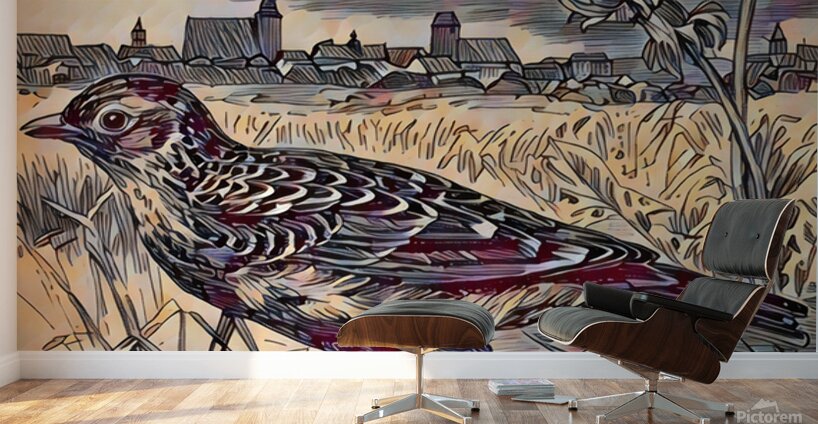 ArtXcl 330 bird walking Wall Murals