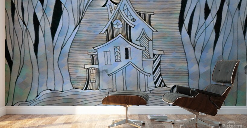 ArtXcl 325 abandoned house forest Wall Murals